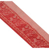 Sanskriti Vintage Sari Border Woven Baluchari 1 Yd Craft Trim Sewing Pink Lace