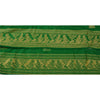 Sanskriti Vintage Sari Border Baluchari 1 YD Craft Trim Sewing Green Green Lace