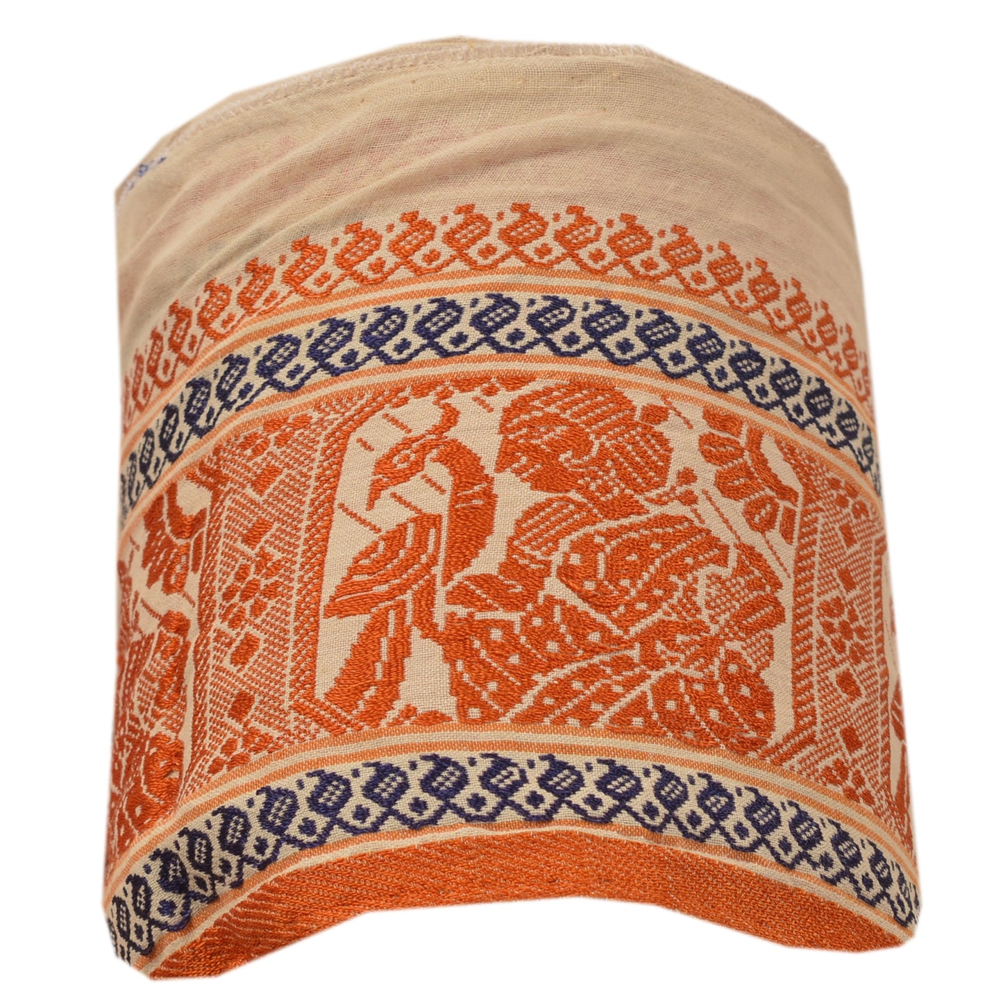 Sanskriti Vintage Sari Border Woven Baluchari 1 Yd Craft Trim Sewing 4"W Lace