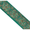 Sanskriti Vintage Sari Border Hand Embroidered 1 Yd Trim Sewing Green Craft Lace