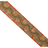 Sanskriti Vintage Sari Border Embroidered 1 Yd Sewing Orange Craft Sequins Lace