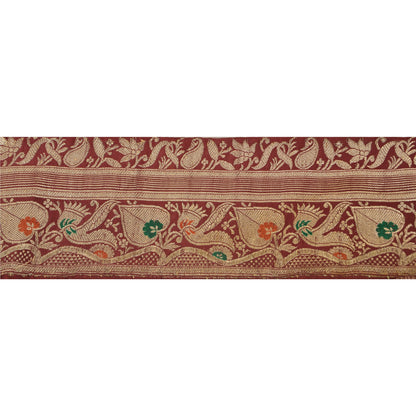 Sanskriti Vintage Sari Border Woven Brocade 1 Yd Trim Craft Sewing Lace