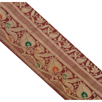 Sanskriti Vintage Sari Border Woven Brocade 1 Yd Trim Craft Sewing Lace