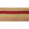 Sanskriti Vintage Sari Bandhani Border Hand Beaded 1 Yd Trim Sewing Craft Lace