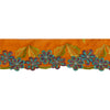 Sanskriti Vintage Sari Border Hand Embroidered 1Yd Trim Sewing Orange Craft Lace