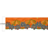 Sanskriti Vintage Sari Border Hand Embroidered 1Yd Trim Sewing Orange Craft Lace