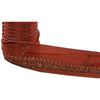 Sanskriti Vintage Sari Border Hand Beaded 1 Yd Trim Ribbon Orange Craft Lace