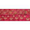 Sanskriti Vintage 1 Yd Sari Border Hand Beaded Woven Trim Sewing Pink Lace