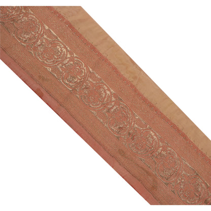 Sanskriti Vintage 1 YD Trim Sari Border Zari Woven Brocade Craft Sewing Red Lace