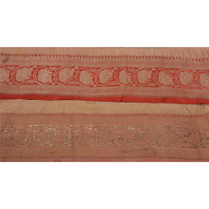 Sanskriti Vintage 1 YD Trim Sari Border Zari Woven Brocade Craft Sewing Red Lace