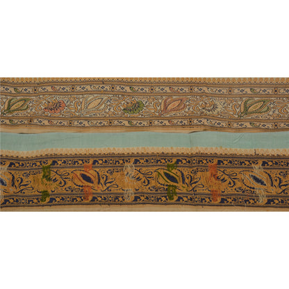 Sanskriti Vintage 1 Yd Sari Border Indian Woven Trim Sewing Craft Cream Lace