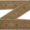 Sanskriti Vintage 1 Yd Sari Border Indian Woven Trim Sewing Craft Cream Lace