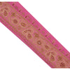 Sanskriti Vintage 1 Yd Sari Border Hand Embroidered Trim Sewing Craft Pink Lace