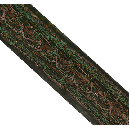 Sanskriti Vintage 1 Yd Bandhani Sari Border Craft Hand Beaded Trim Sewing Lace