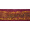 Sanskriti Vintage 1 Yd Sari Border Woven Indian Trim Sewing Purple Craft Lace