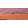 Sanskriti Vintage 1 Yd Sari Border Hand Beaded Craft Trim Sewing Peach Lace