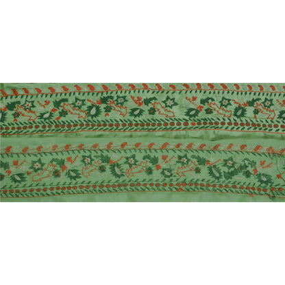 Sanskriti Vintage 1 Yd Sari Trim Border Hand Embroidered Sewing Craft Lace