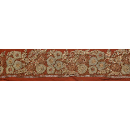 Sanskriti Vintage 1 Yd Sari Border Antique Hand Embroidered Sewing Craft Lace