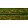 Sanskriti Vintage 1 YD Sari Trim Border Hand Embroidered Sewing Craft Green Lace