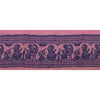 Sanskriti Vintage 1 YD Sari Border Woven Baluchari Trim Sewing Pink Craft Lace