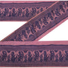 Sanskriti Vintage 1 YD Sari Border Woven Baluchari Trim Sewing Pink Craft Lace