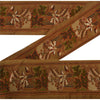 Sanskriti Vintage 1 YD Sari Border Woven Brocade Trim Sewing Brown Lace