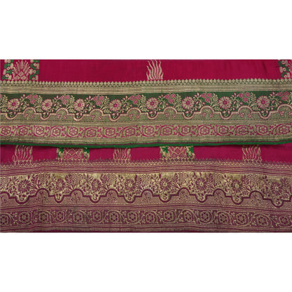 Sanskriti Vintage 1 Yd Trim Sari Border Antique Woven Brocade Craft Sewing Lace