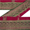 Sanskriti Vintage 1 Yd Trim Sari Border Antique Woven Brocade Craft Sewing Lace