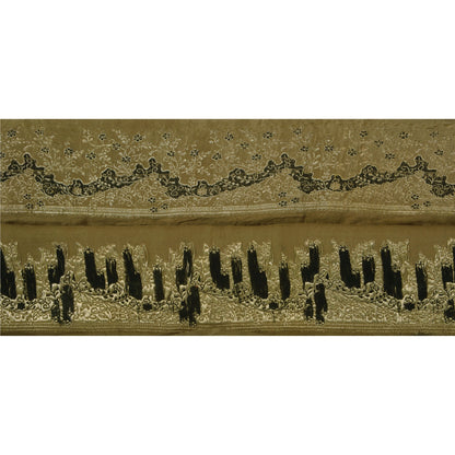 Sanskriti Vintage 1 Yard Trim Sari Border Woven Brocade Craft Sewing Green Lace