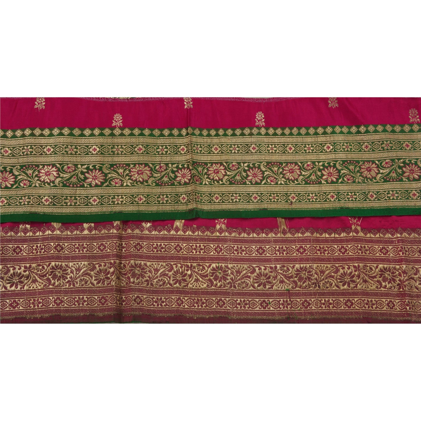 Sanskriti Vintage 1 Yd Trim Sari Border Woven Brocade Craft Sewing Zari Lace