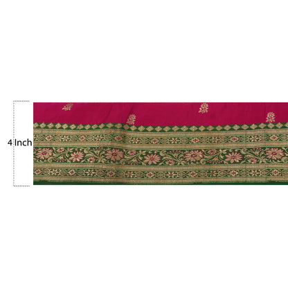 Sanskriti Vintage 1 Yd Trim Sari Border Woven Brocade Craft Sewing Zari Lace
