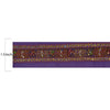 Sanskriti Vintage 1YD Sari Border Hand Beaded Trim Zardozi Purple Sequins Lace