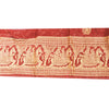 Sanskriti Vintage 1 Yard Saree Border Woven Baluchari Trim Sewing Dark Red Lace