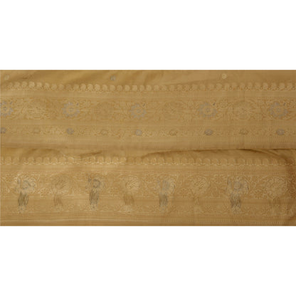 Sanskriti Vintage 1 Yd Sari Border Antique Woven Trim Sewing Cream Lace