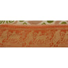 Sanskriti Vintage 1 YD Sari Border Woven Baluchari Trim Sewing Craft Orange Lace