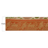 Sanskriti Vintage 1 YD Sari Border Woven Baluchari Trim Sewing Craft Orange Lace