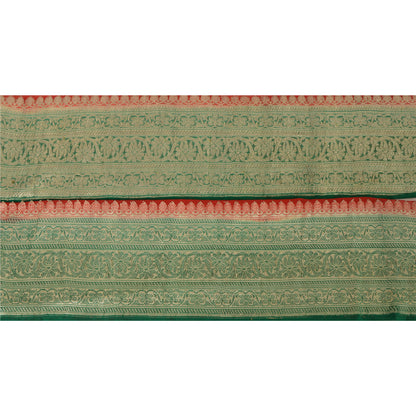 Sanskriti Vintage 1 YD Trim Sari Border 4.5W Brocade Craft Sewing Green Lace