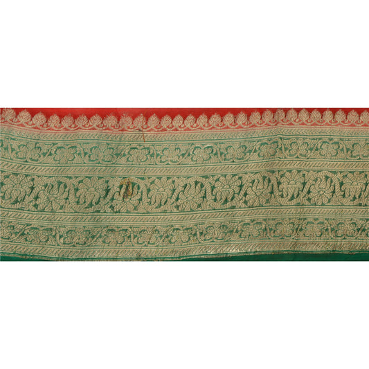 Sanskriti Vintage 1 YD Trim Sari Border 4.5W Brocade Craft Sewing Green Lace
