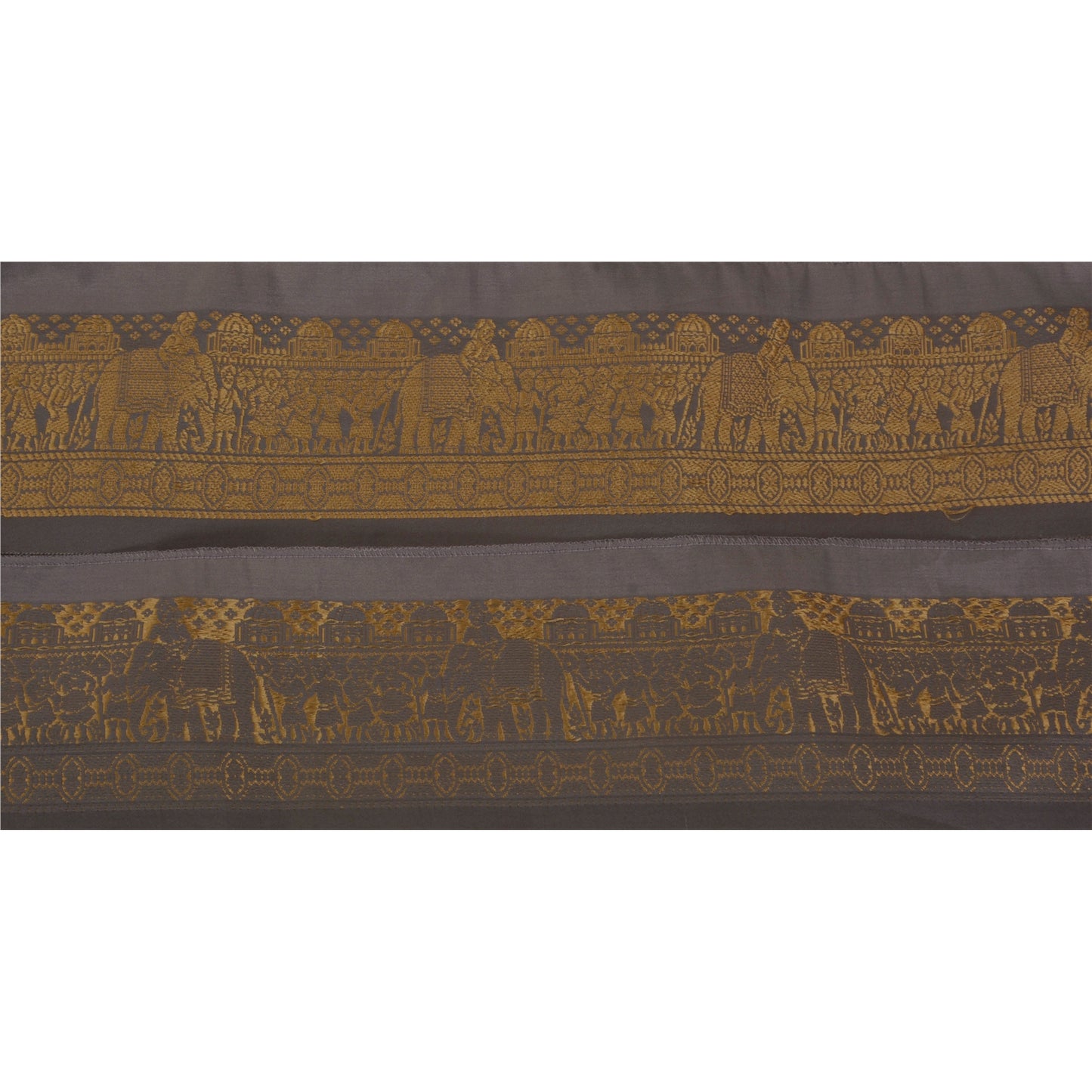 Sanskriti Vintage 1 Yard Sari Border Antique Woven Baluchari Trim Sewing Lace