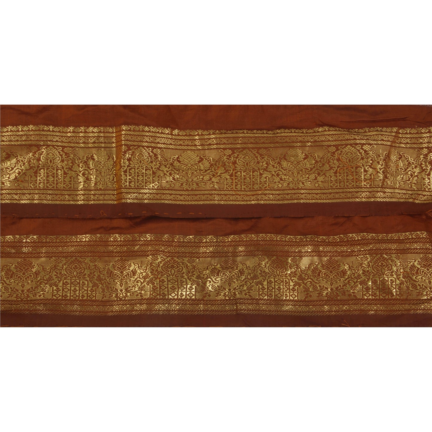 Sanskriti Vintage 1 Yd Trim Sari Border Woven Brocade Craft Sewing 3"W Lace