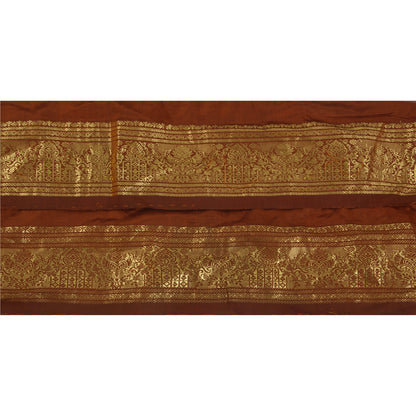 Sanskriti Vintage 1 Yd Trim Sari Border Woven Brocade Craft Sewing 3"W Lace