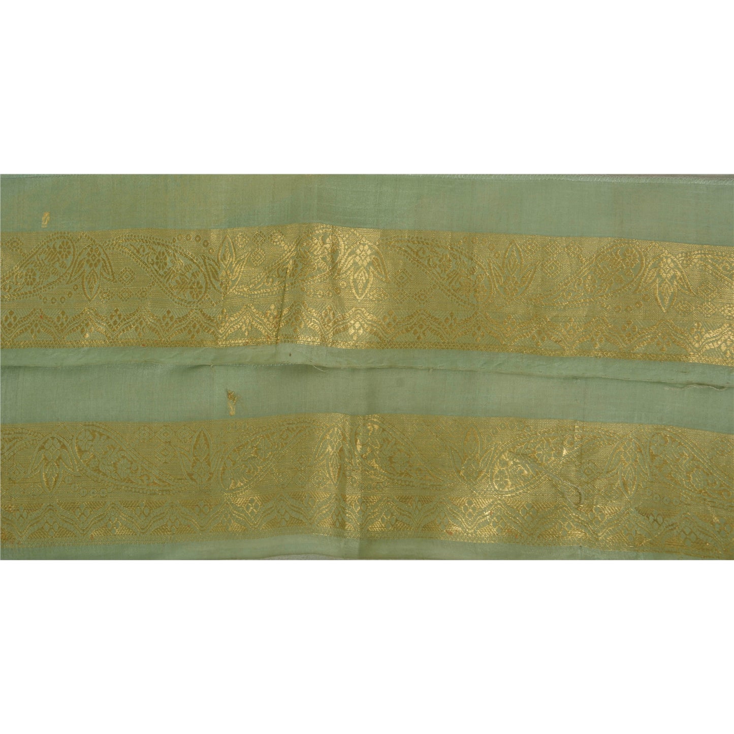 Sanskriti Vintage 1 Yd Trim Sari Border Antique Woven Brocade Craft Sewing Lace