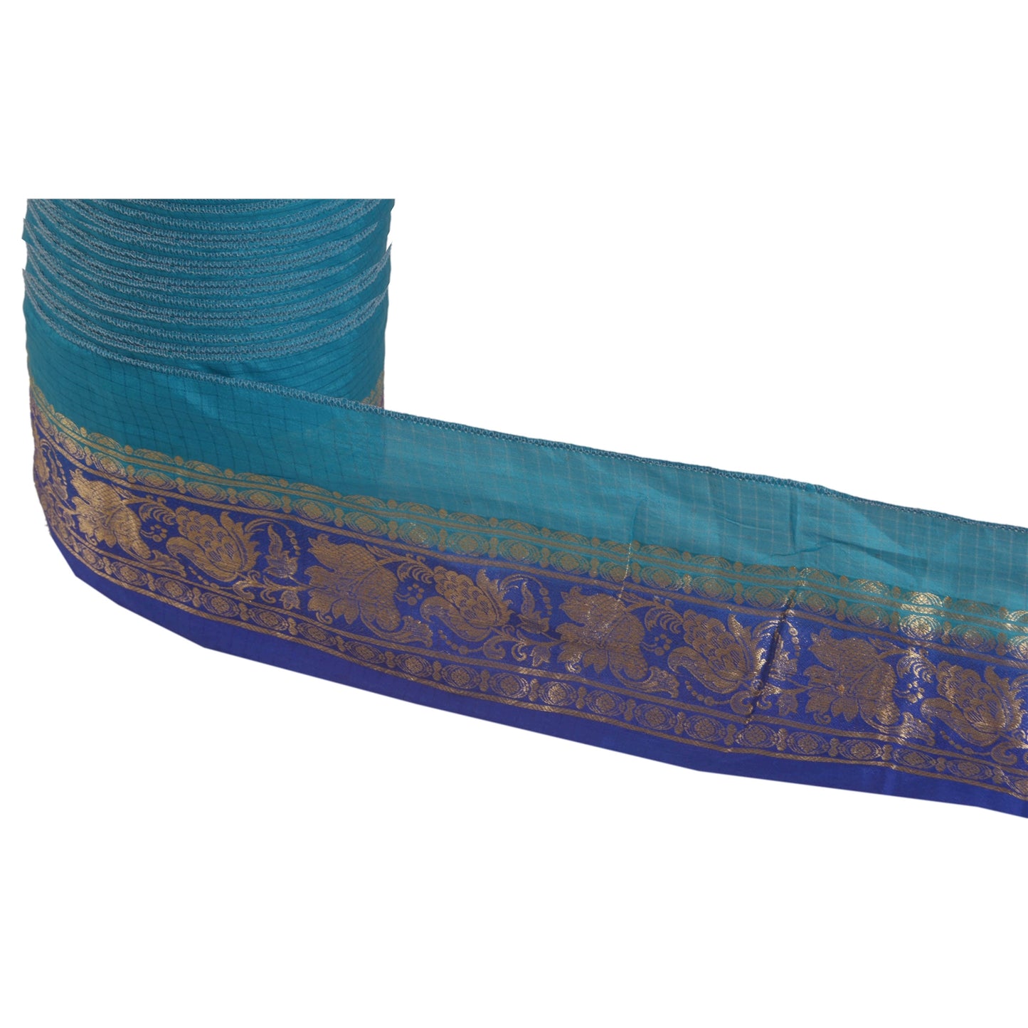 Sanskriti Vintage 1 Yd Trim Sari Border Antique Woven Brocade Craft Sewing Lace