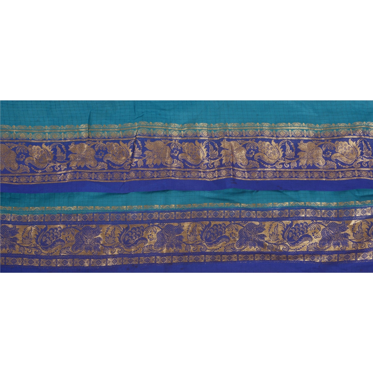 Sanskriti Vintage 1 Yd Trim Sari Border Antique Woven Brocade Craft Sewing Lace