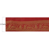 Sanskriti Vintage 1 YD Sari Border 3.7W Woven Baluchari Trim Sewing Red SilkLace