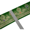 Sanskriti Vintage Green Sari Border Woven Brocade Craft Trim 1 Yard Sewing Lace