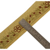 Sanskriti Vintage Sari Border Craft Cream Trim Hand Embroidered Sewing 1 YD Lace