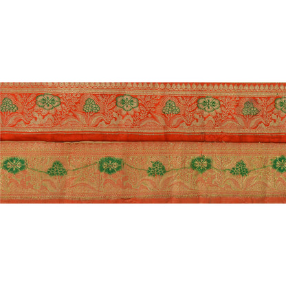 Sanskriti Vintage 1 YD Trim 2.5W Sari Border Woven Brocade Craft Sewing Lace