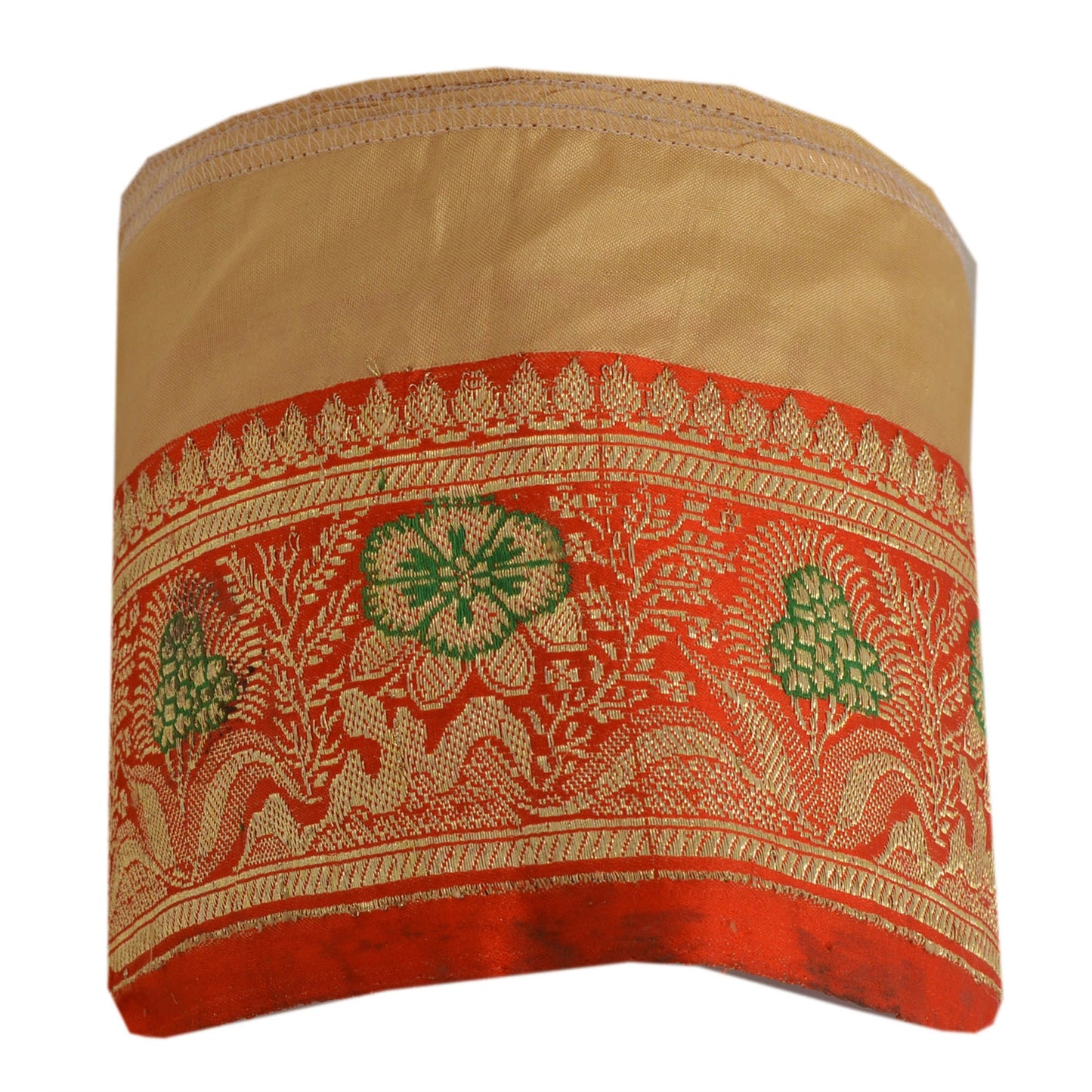 Sanskriti Vintage 1 YD Trim 2.5W Sari Border Woven Brocade Craft Sewing Lace