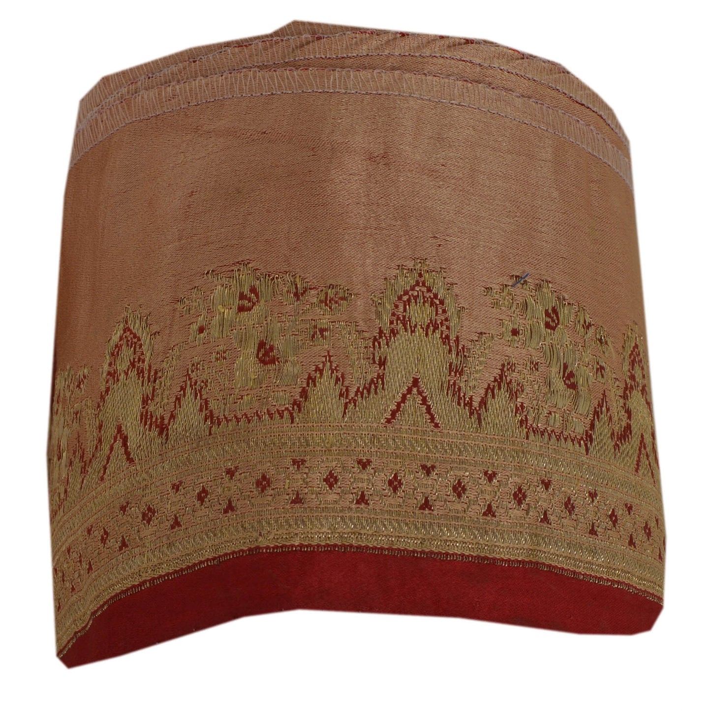 Sanskriti Vintage 1 Yd Trim Pure Silk Sari Border Woven Brocade Craft Sewing Lace